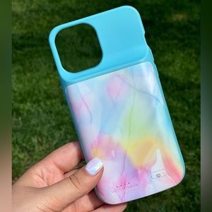Velvet Caviar Charging iPhone 12 Pro Max Case - “Pastel Tie Dye ReCharge”